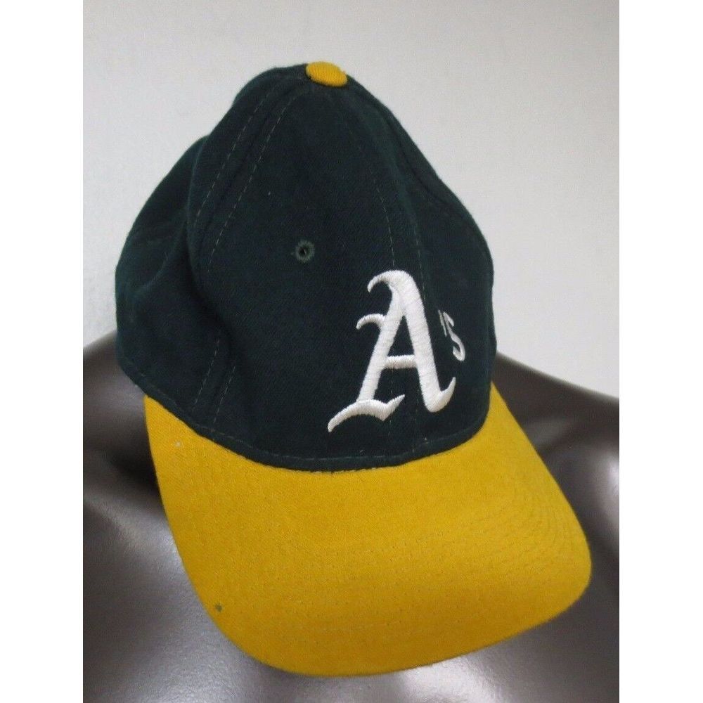 Oakland A's VTG Hat Cap Sport Specialties Wool Green Underbrim Bill Wool 6 3/4